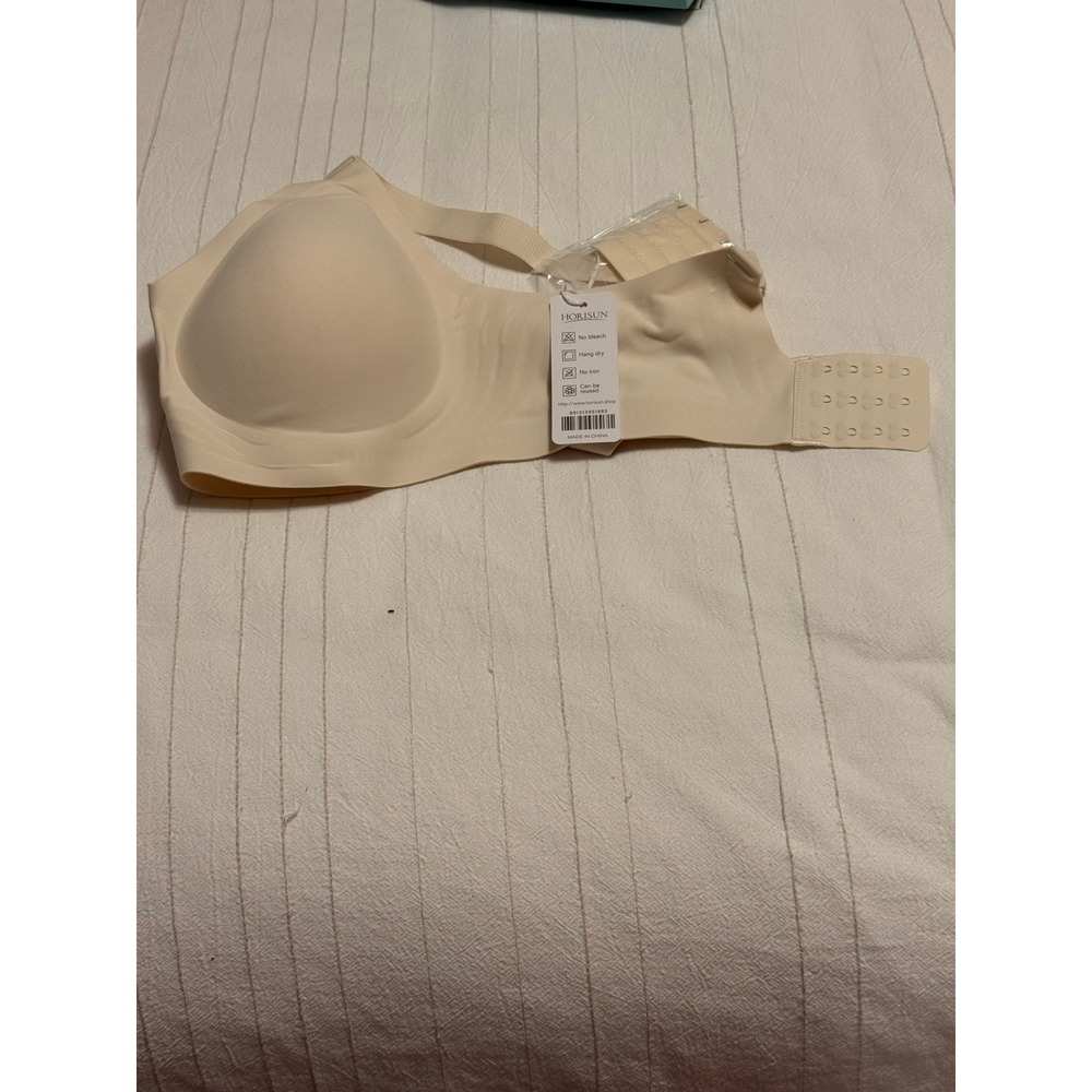 HORISUN Jelly Bra Seamless Comfort Wireless Beige Medium NIB - Picture 3 of 6